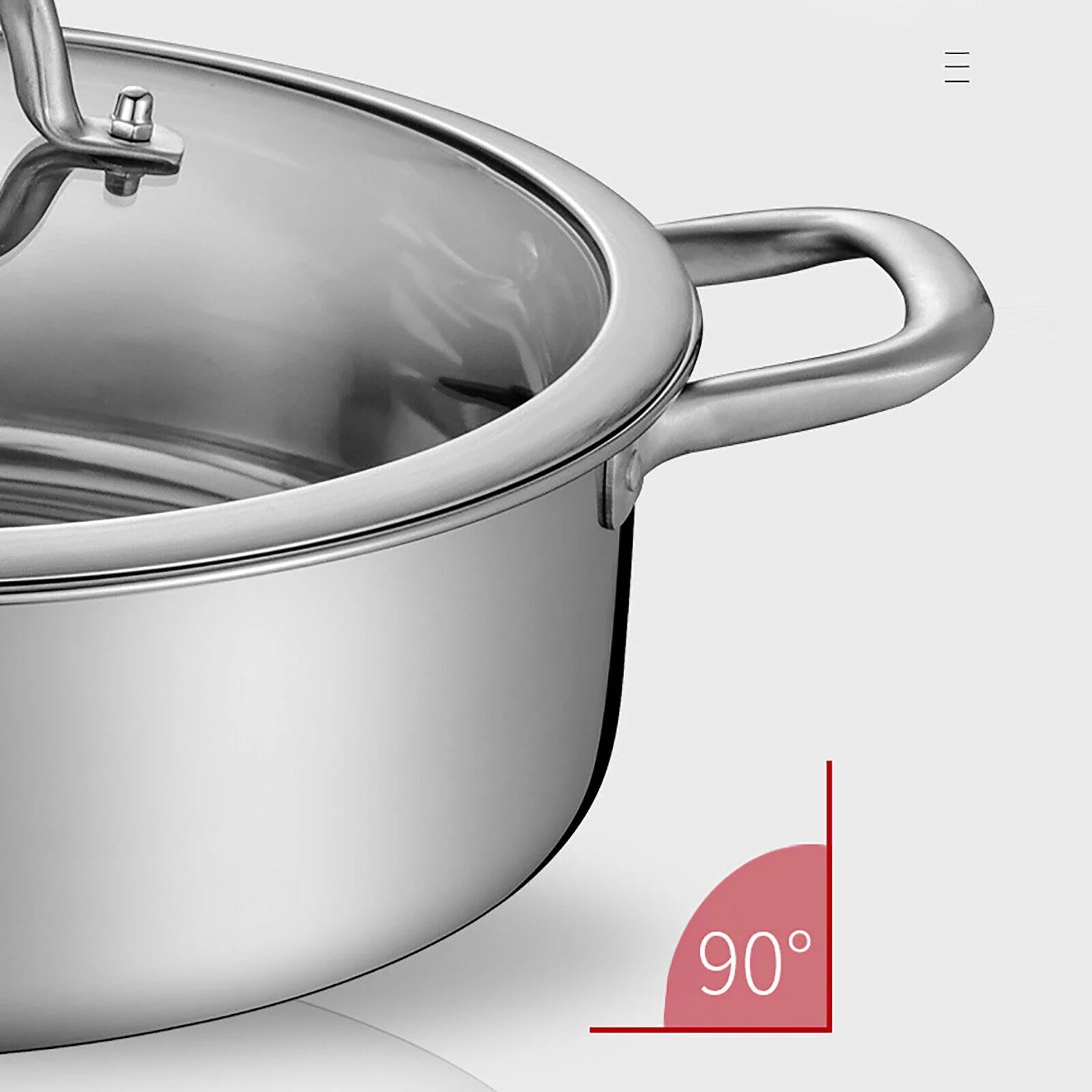 Stainless Steel Shabu Hot Pot for Induction and Gas Stove F317
