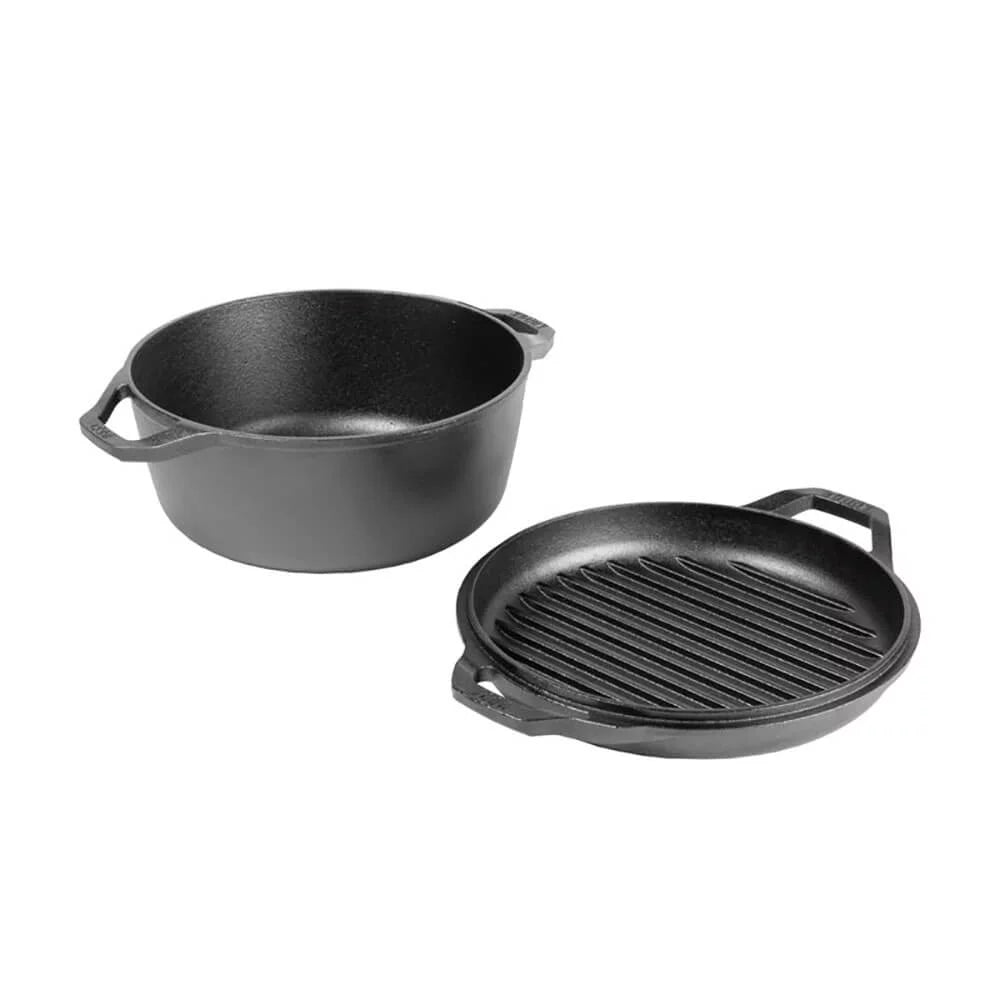 6 Quart Cast Iron Double Dutch Oven H63160