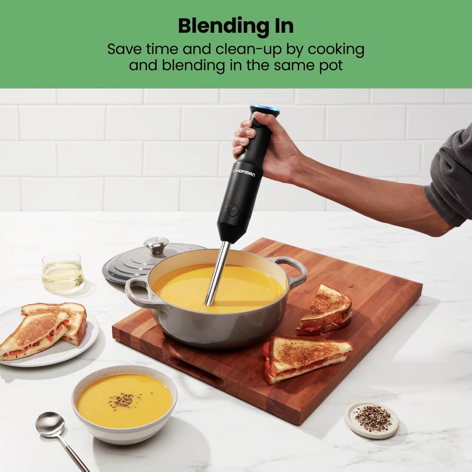 Cordless Handheld Immersion Blender, Variable Speed, Black Z8474