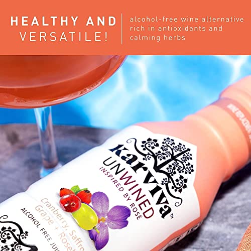 Non Alcoholic Wine, Organic All Natural Pack of 4, Gluten Free Wine Alternative with Herbs and Antioxidants R311