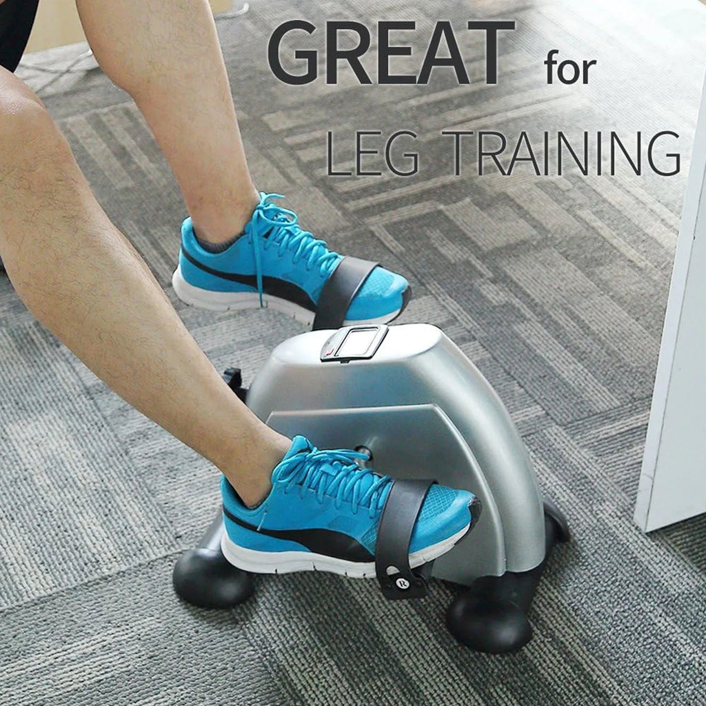 Under Desk Pedal Exerciser for Arm and Leg Workout with LCD Display C438