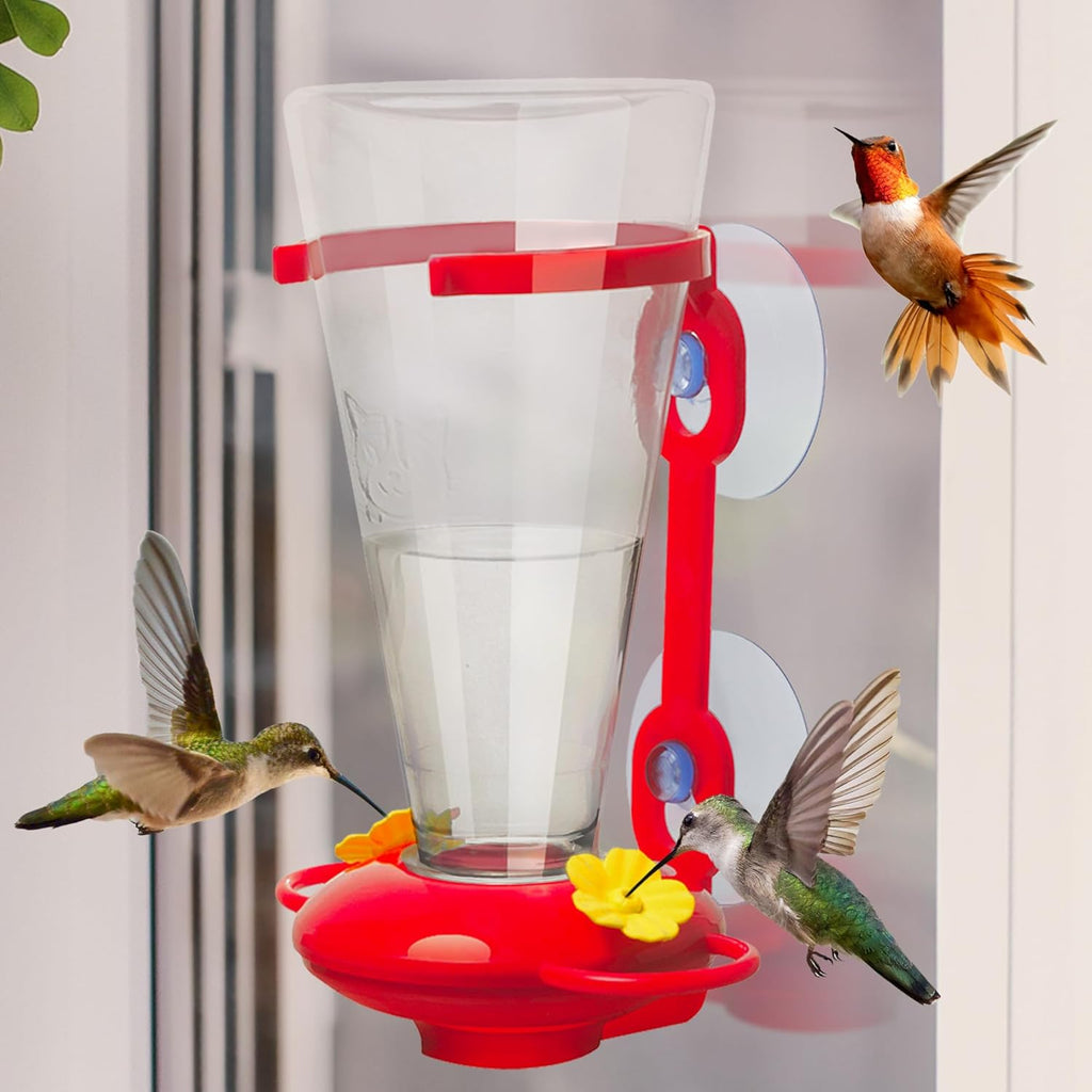 Window Hummingbird Feeder for Outdoors, Large Capacity, Easy to Clean D137