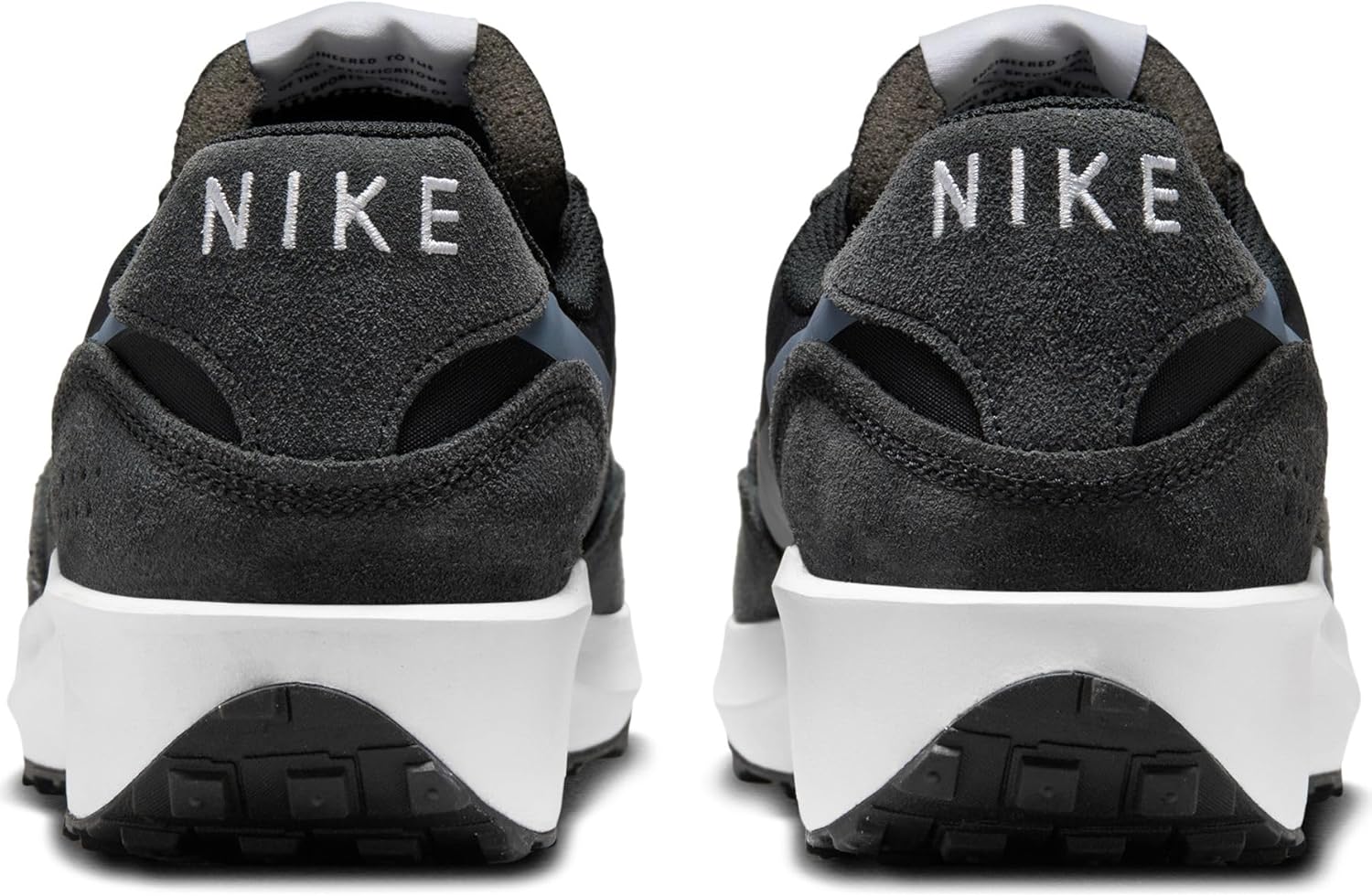Men's Waffle Sneakers, Black and White K7537