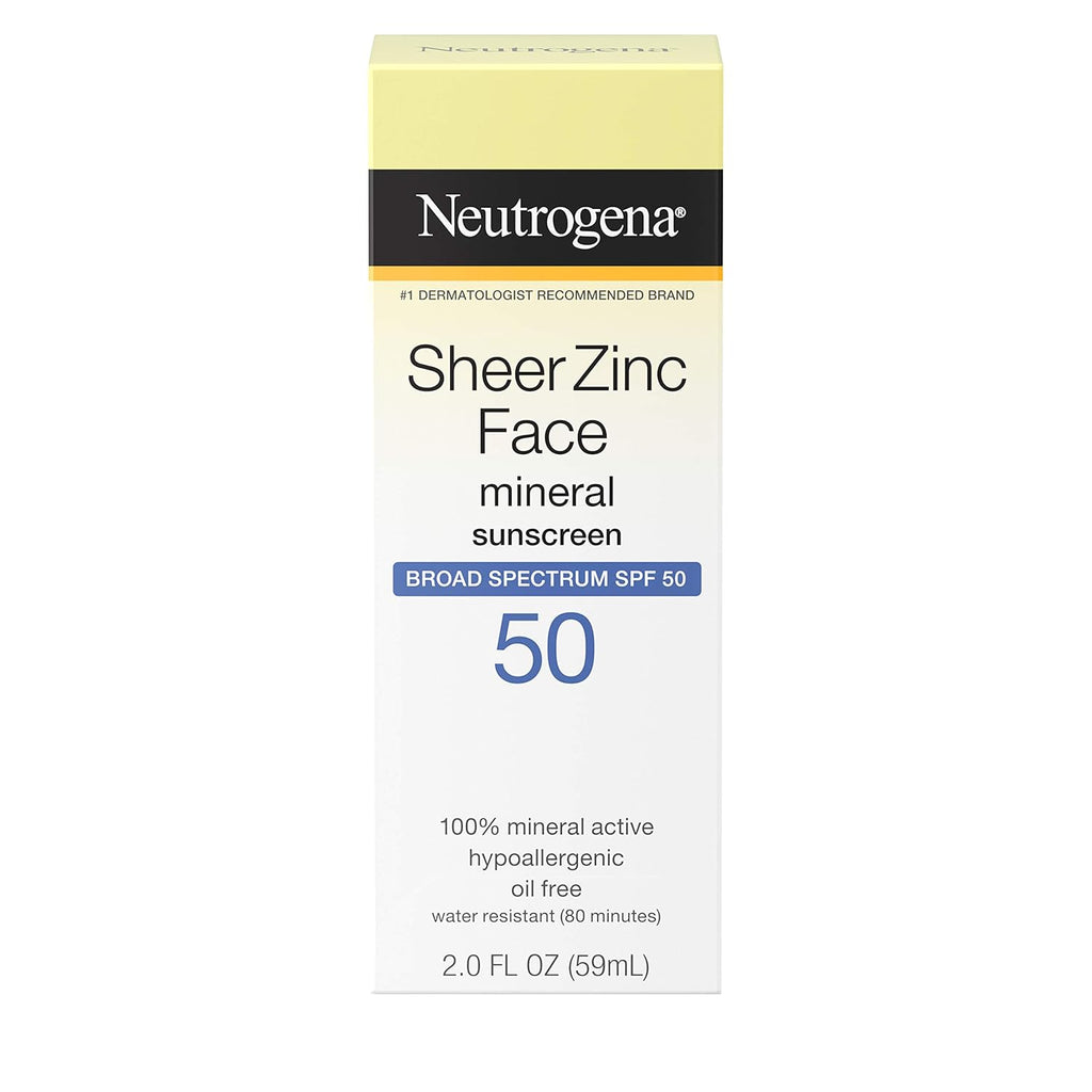 Mineral Face Sunscreen SPF 50, Oil-Free, 2 fl. oz F8367