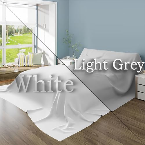 Furniture Dust Cover for Bed, King Size Mattress Protector, Breathable Washable, Light Grey G689