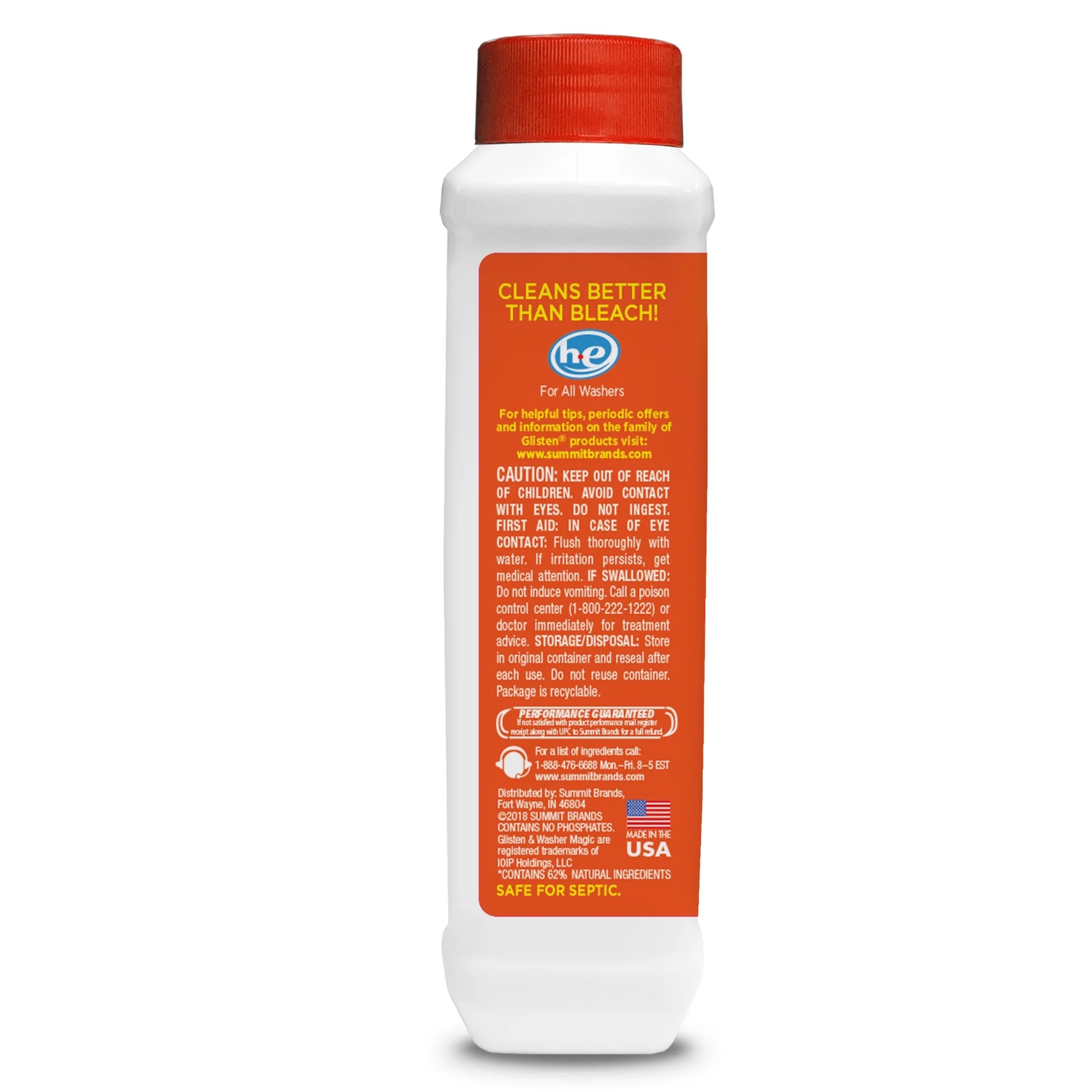 Washing Machine Cleaner and Deodorizer, 8 Bottles L569635