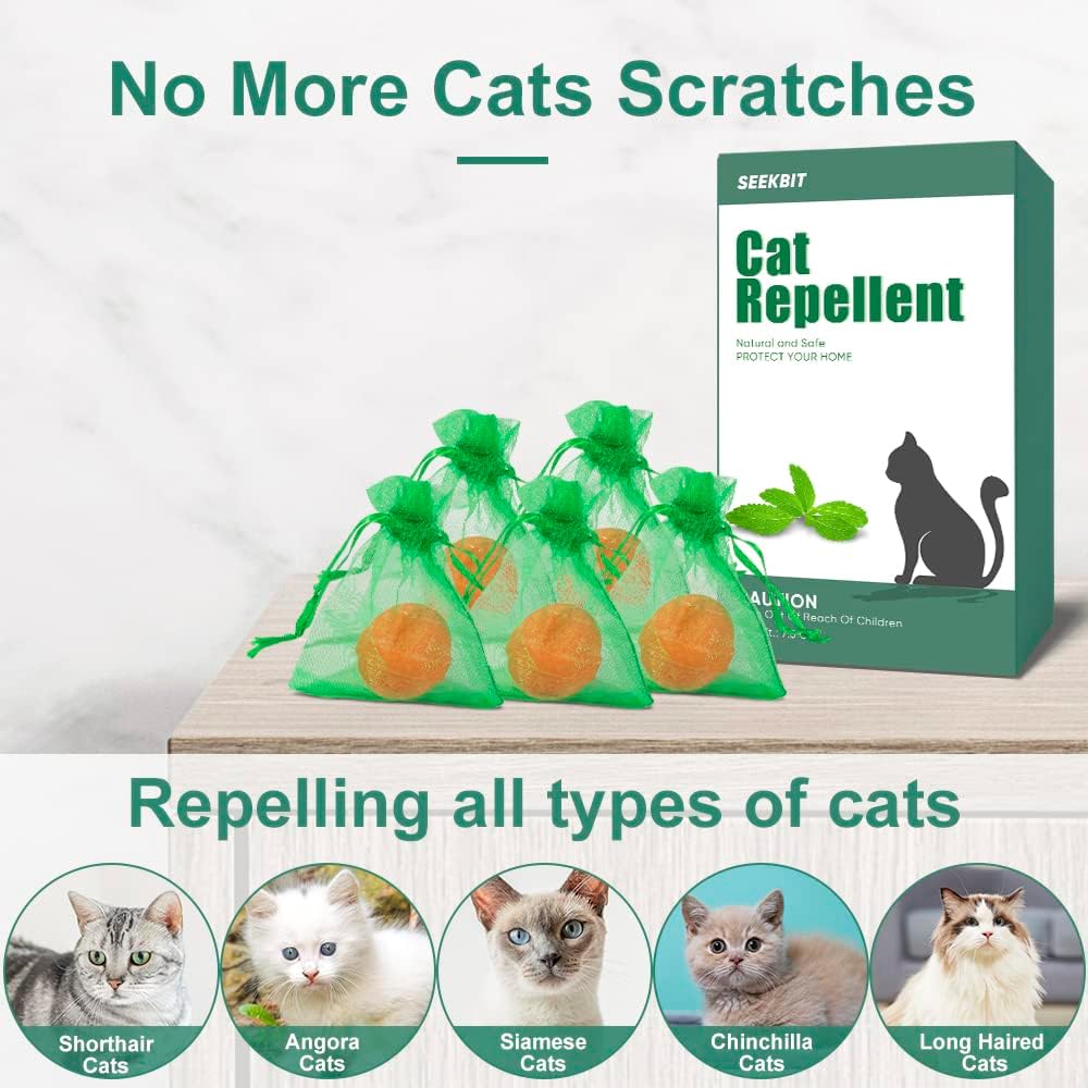Natural Cat Repellent Outdoor Indoor Peppermint Oil Deterrent O959