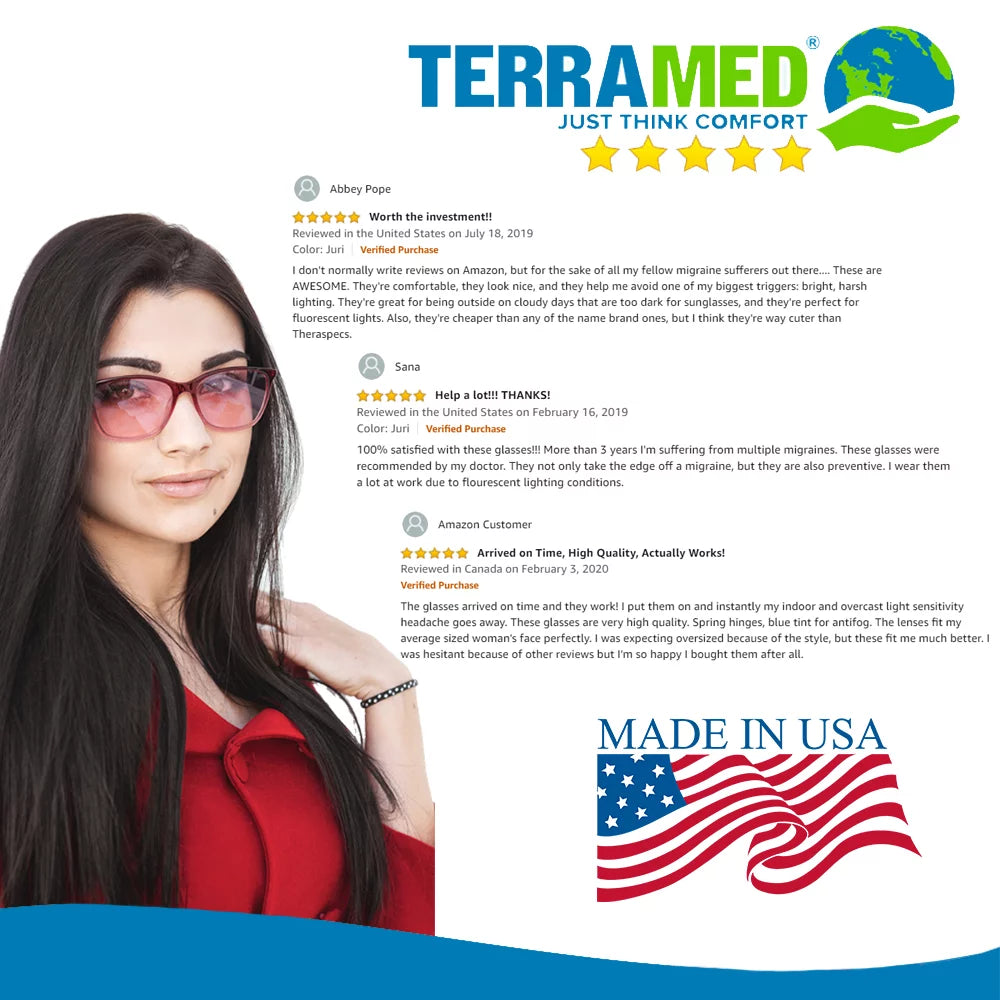 Migraine Glasses for Light Sensitivity and Eye Strain Relief Z167