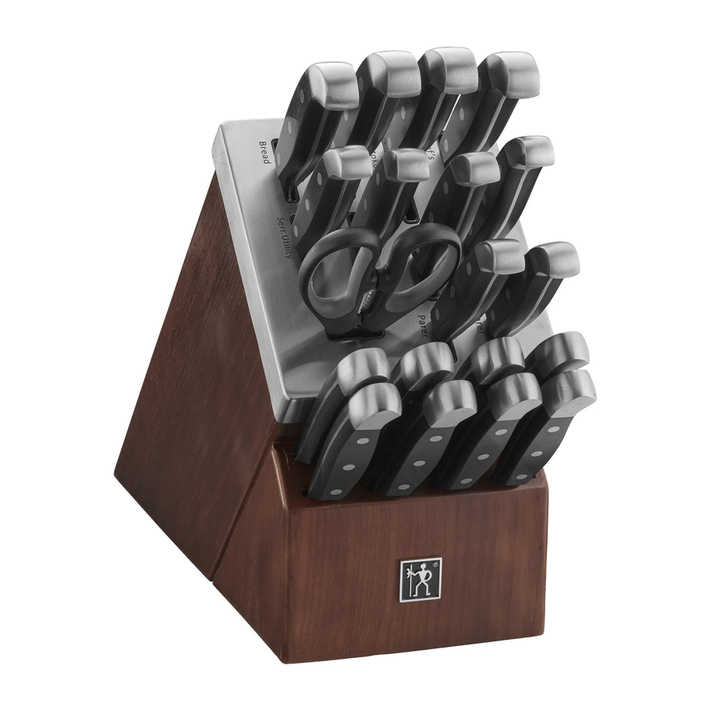 Self-Sharpening 20-Piece Knife Set with Block, Stainless Steel W476
