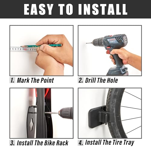 Swivel Bike Rack Wall Mounted Storage System, 4 Pack G79069
