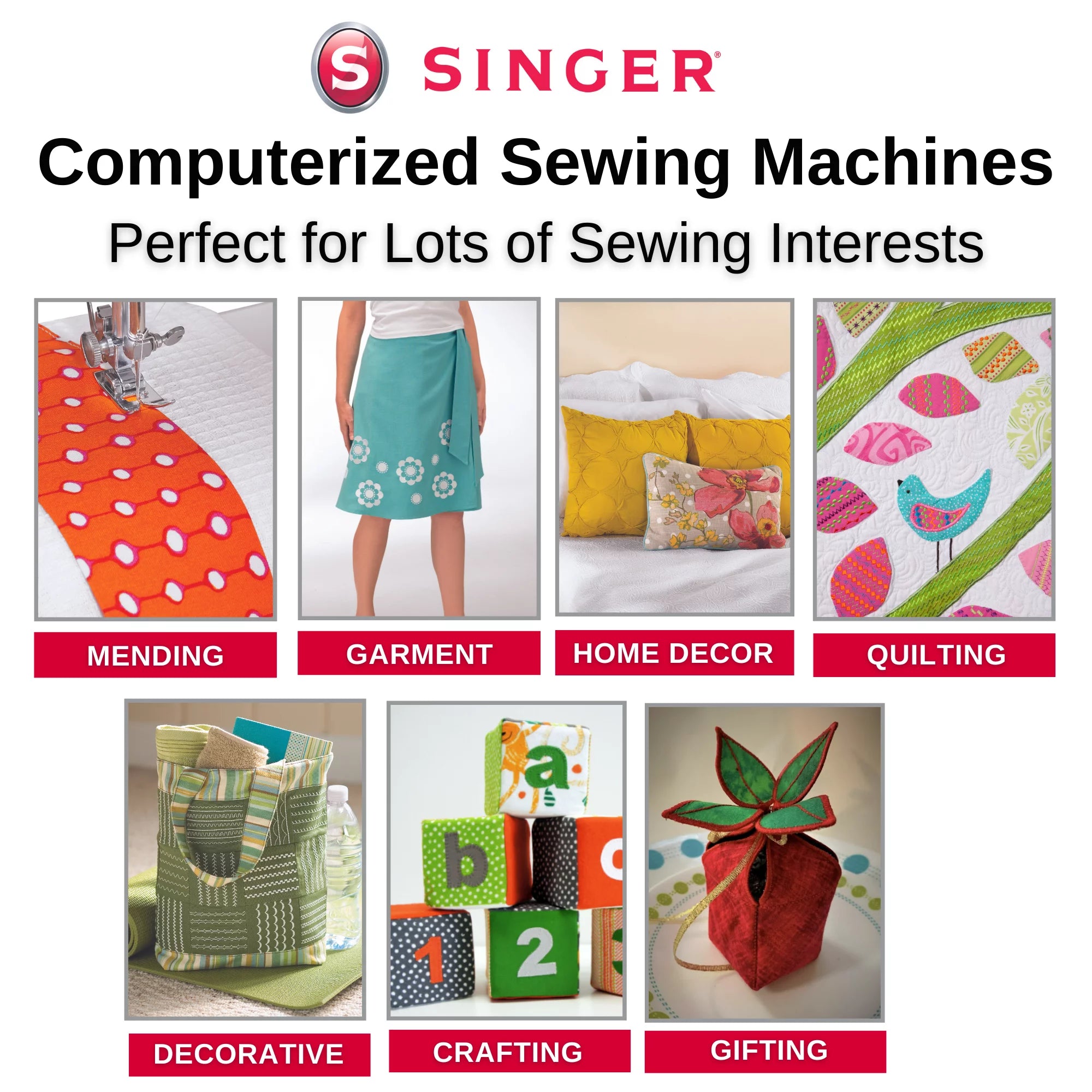 Computerized Sewing Machine with 154 Stitch Applications P558993