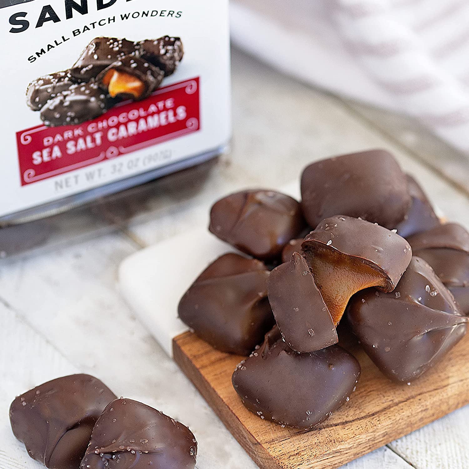 Dark Chocolate Sea Salt Caramels, 32 oz. C165175