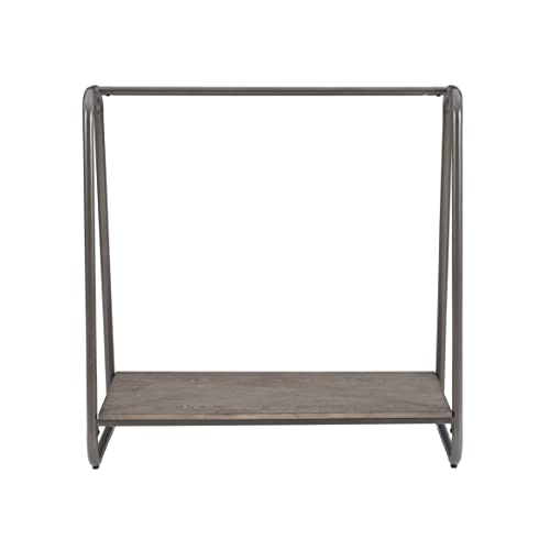 Modern Clothing Rack with Wooden Shelf L200