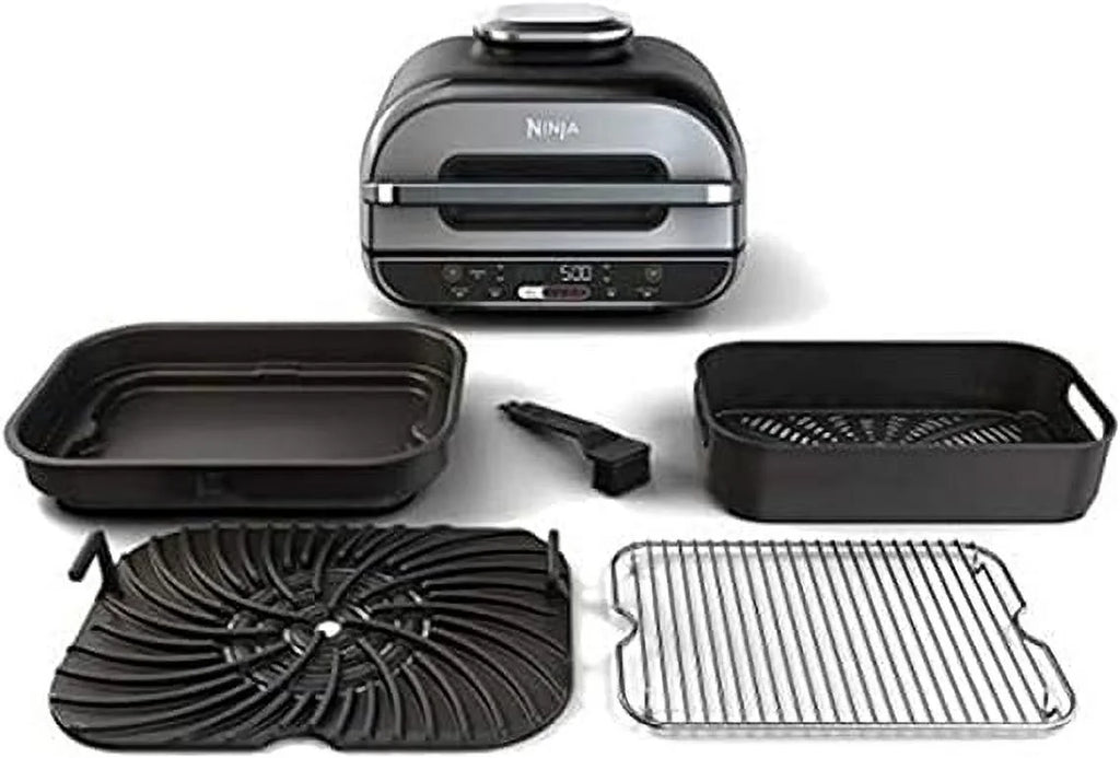 Indoor Grill with Air Fryer, 4-Quart, Black Z9457