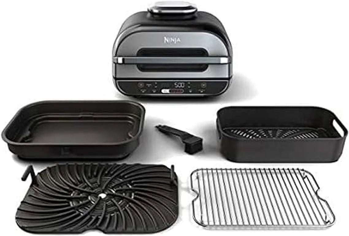 Indoor Grill with Air Fryer, 4-Quart, Black Z9457