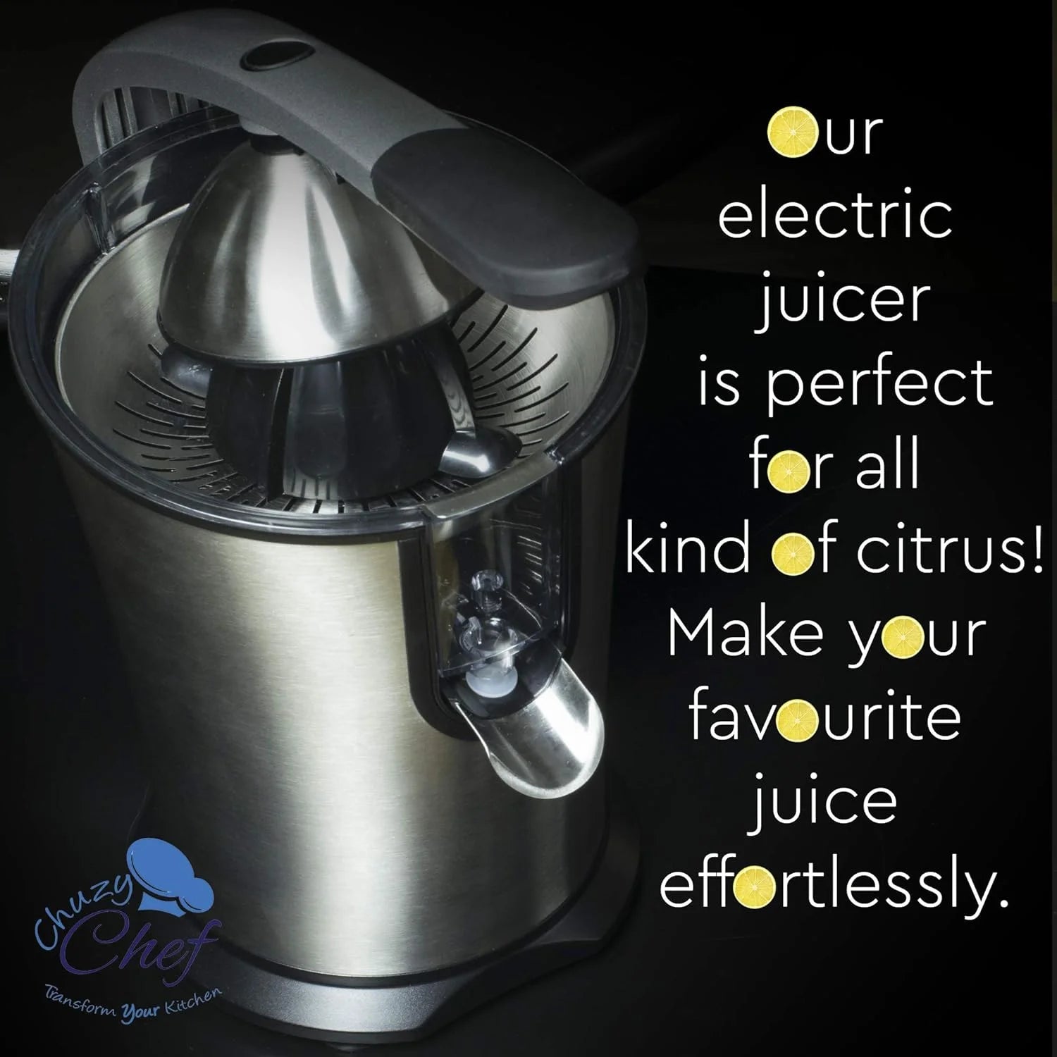 Electric Citrus Juicer with Anti-Drip Press, 300W X620
