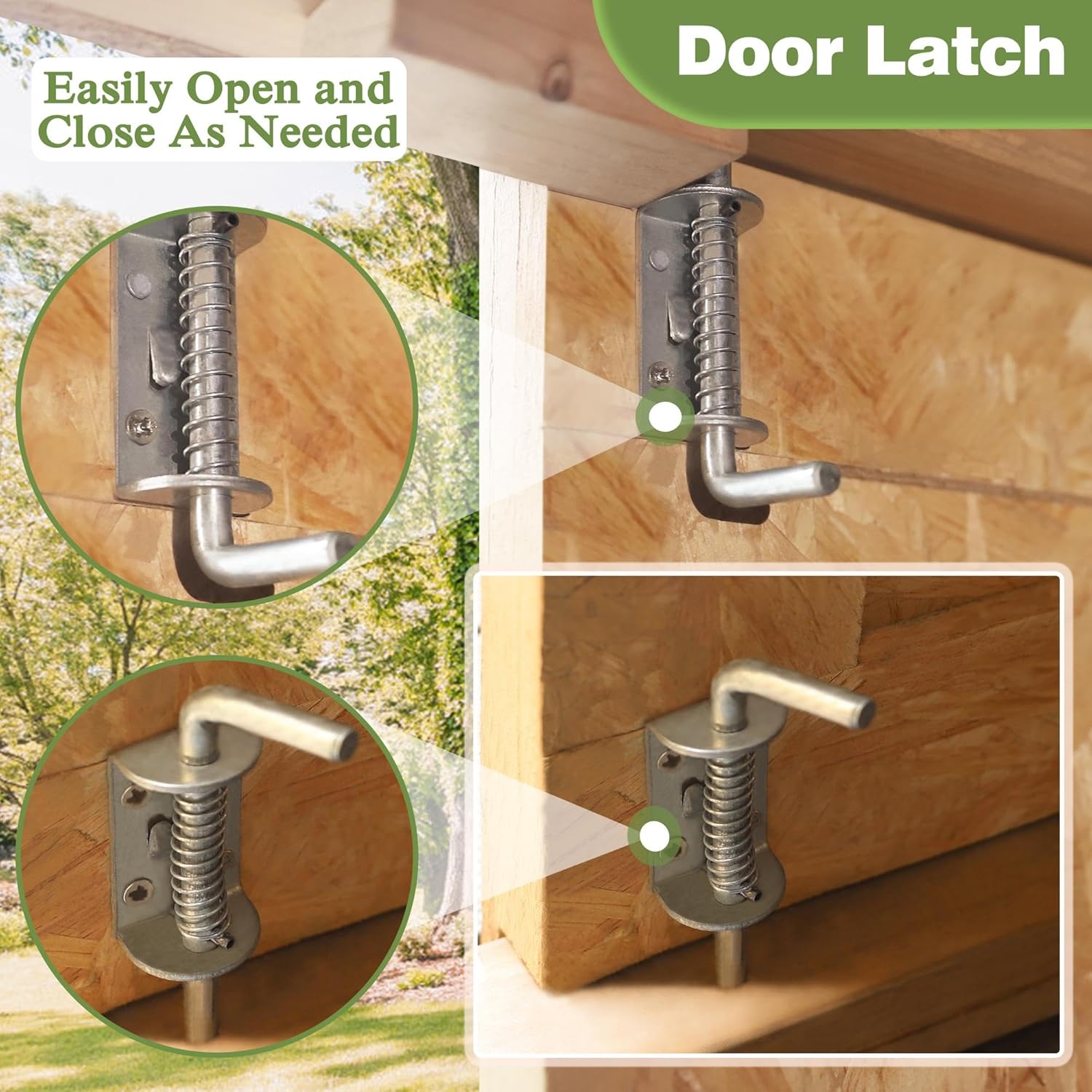 Outdoor Wood Shed with Metal Roof, Lockable Door G3299