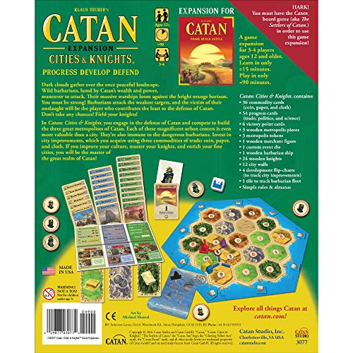 Cities & Knights Board Game Expansion, Strategy Game for Ages 12+, 3-4 Players P856