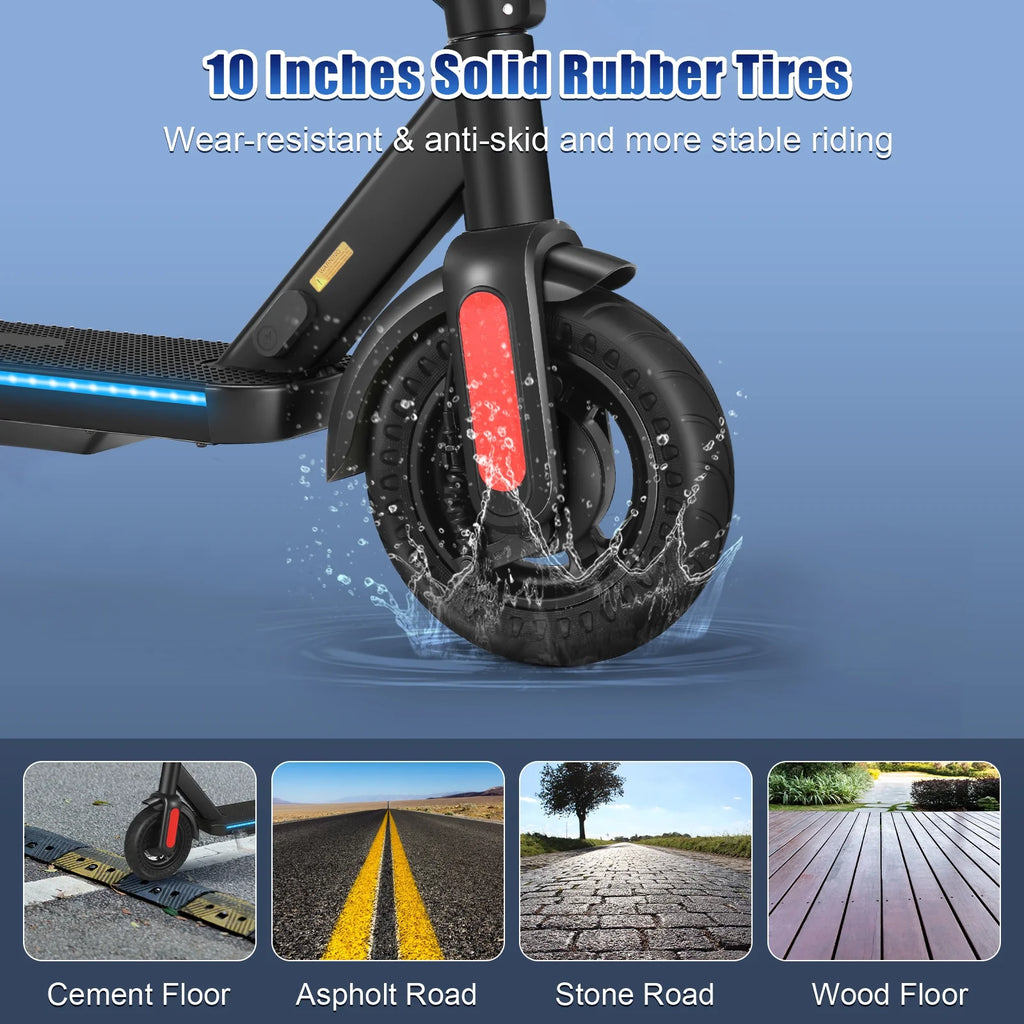 Foldable Electric Scooter for Adults, 10" Tires, 20 mph, 20 Mile Range G946