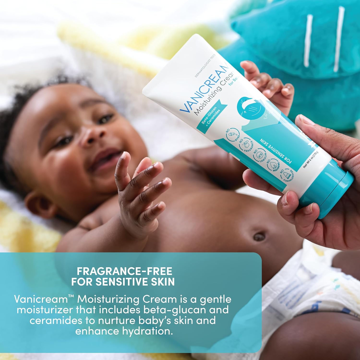 Moisturizing Cream for Baby, 6oz, for Sensitive Skin N216160