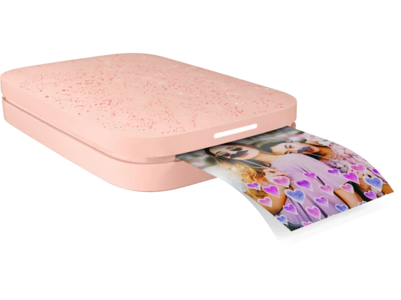 Portable Photo Printer (Blush) – Print 2x3" Sticky-backed Photos from Your Phone Z6796