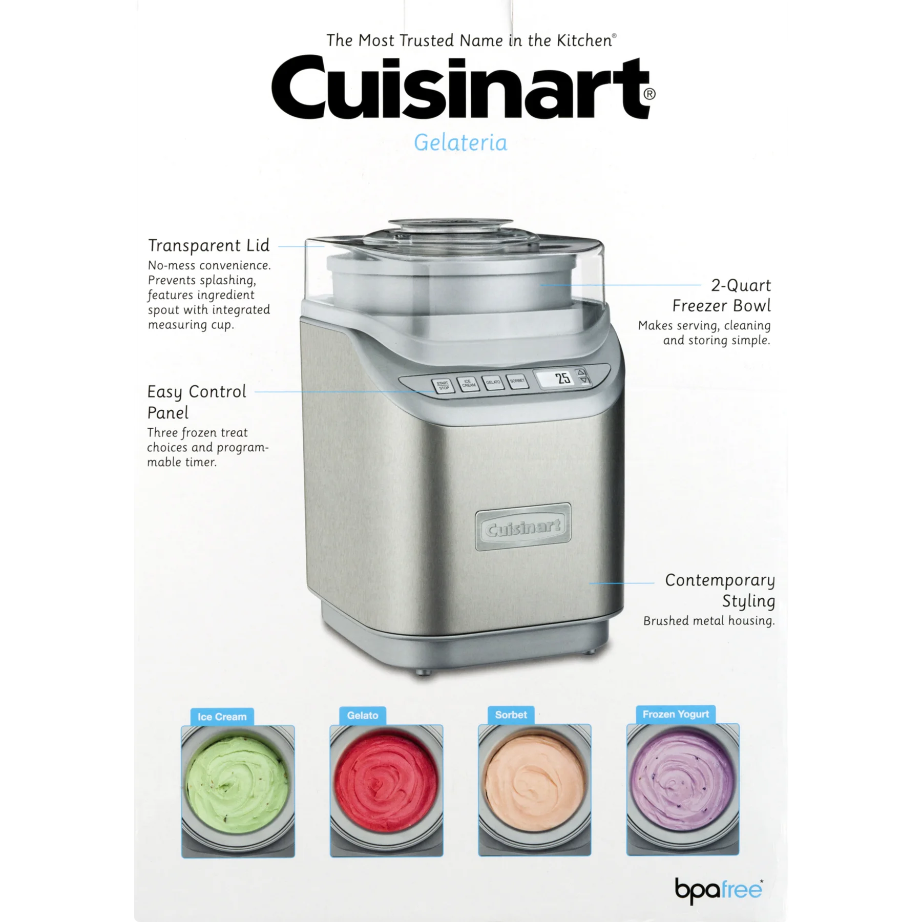 Ice Cream Maker, Silver M398860