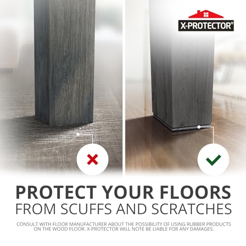 Non Slip Furniture Pads 6 Inch Self Adhesive Rubber Feet Floor Protectors V75118