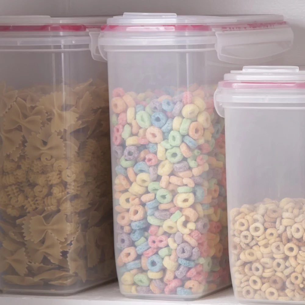 Dry Food Storage Container 6 Qt Clear 3-Pack W6871