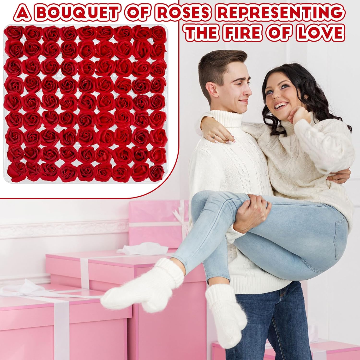 Rose Flower Soap Floral Scented Bath Soap R620