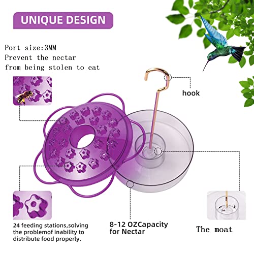 Outdoor Hanging Hummingbird Feeders, Leak-Proof, Easy to Clean Q3664