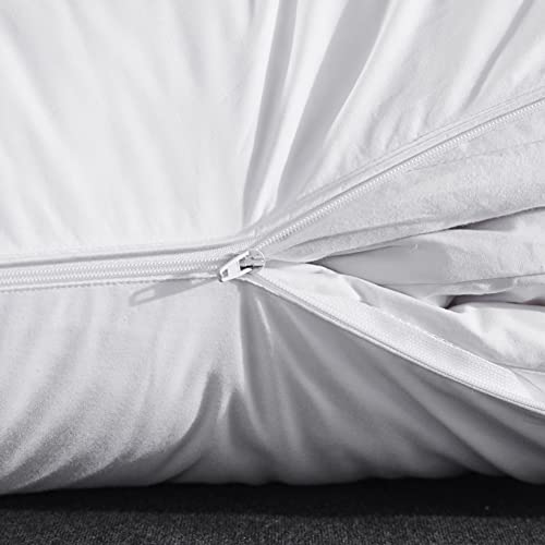 Adjustable Goose Feather Pillow with Cotton Cover, King Size I1004