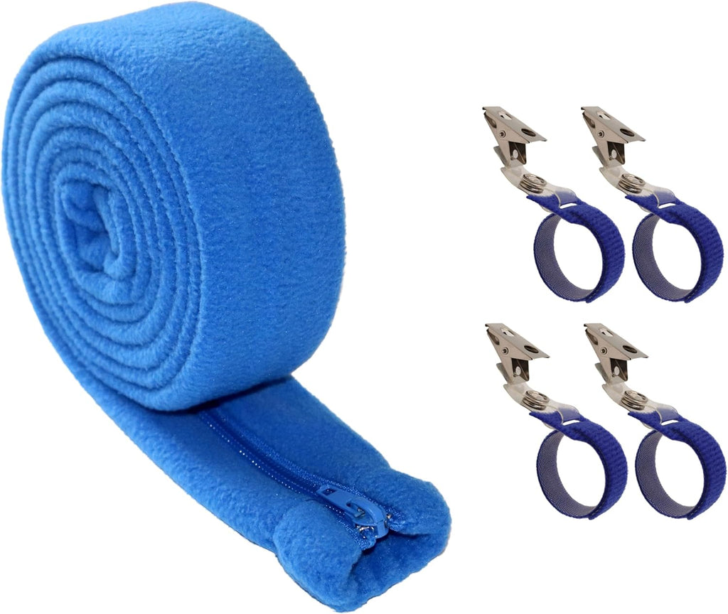 Aveen 6ft CPAP Hose Cover with 4 Holding Clips, Soft Fleece Tubing Wrap Insulator with Zipper, Universal and fit Most CPAP tubing, Comfortable CPAP supplies, CPAP accessories