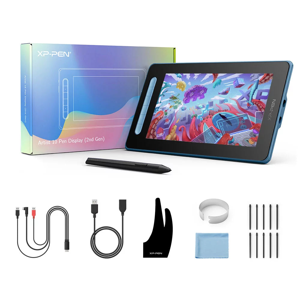 Graphics Tablet with Screen, 8192 Pressure Stylus for Digital Painting W7534