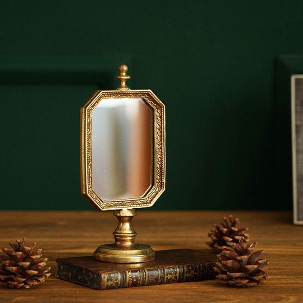 Retro Folding Table Mirror for Makeup and Home Decor H6448