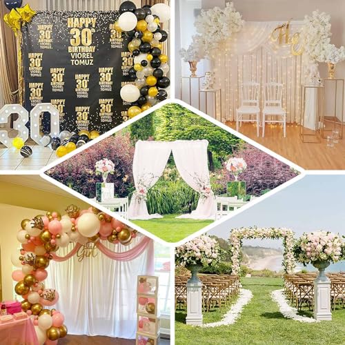 Heavy Duty Pipe and Drape Kit Backdrop Support with Metal Steel Base W796