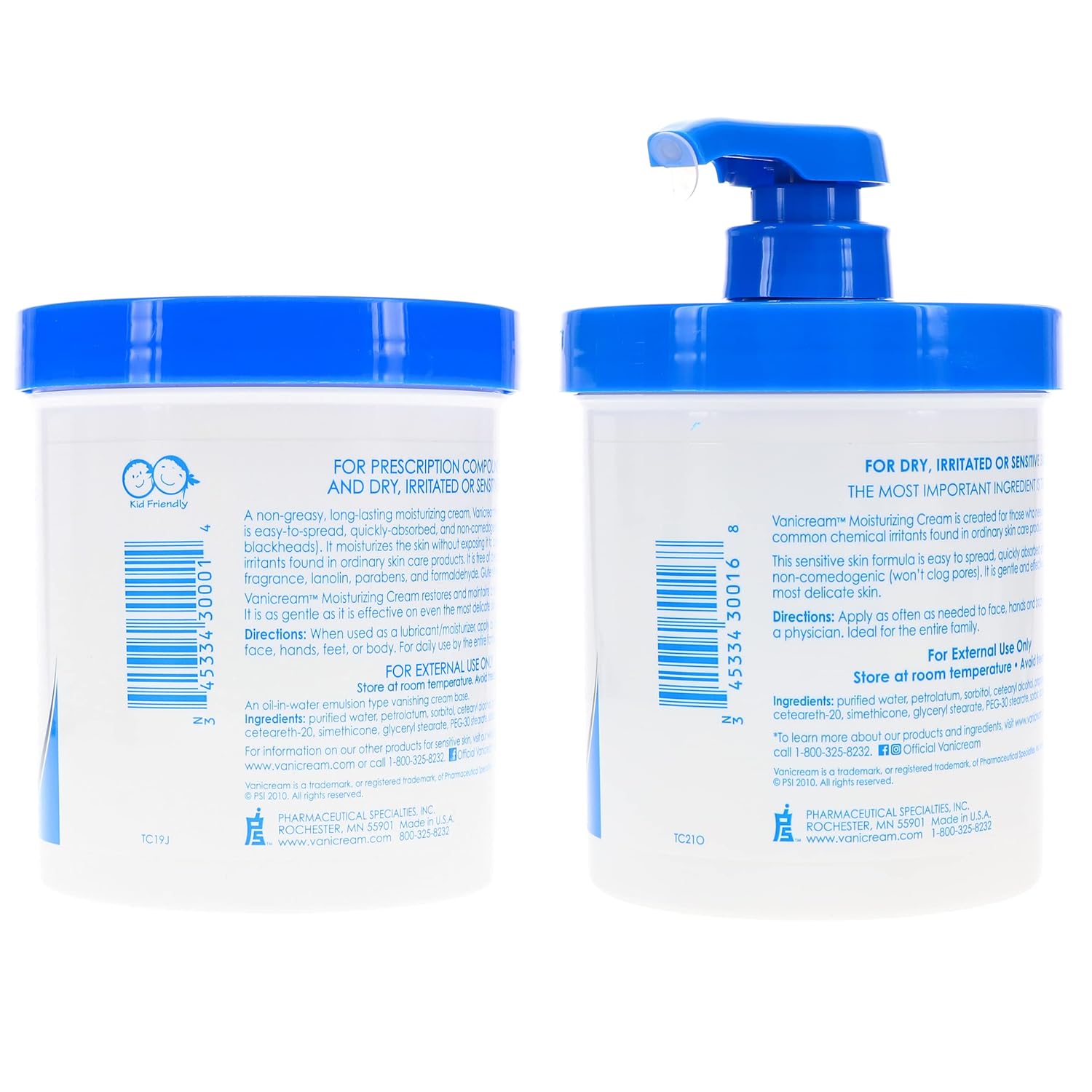 Moisturizing Skin Cream with Pump Dispenser, 1 Pound Each O93287
