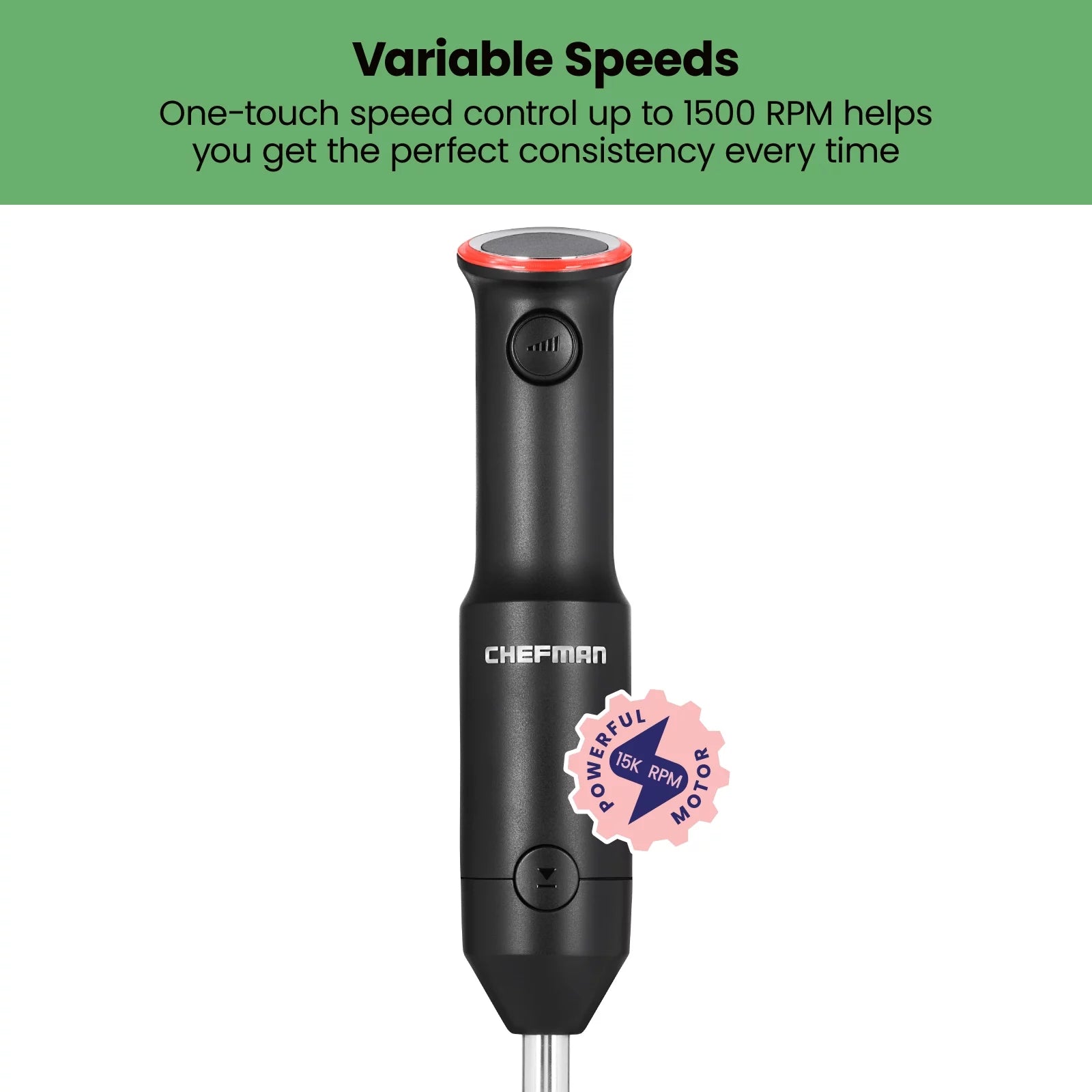 Cordless Handheld Immersion Blender, Variable Speed, Black Z8474