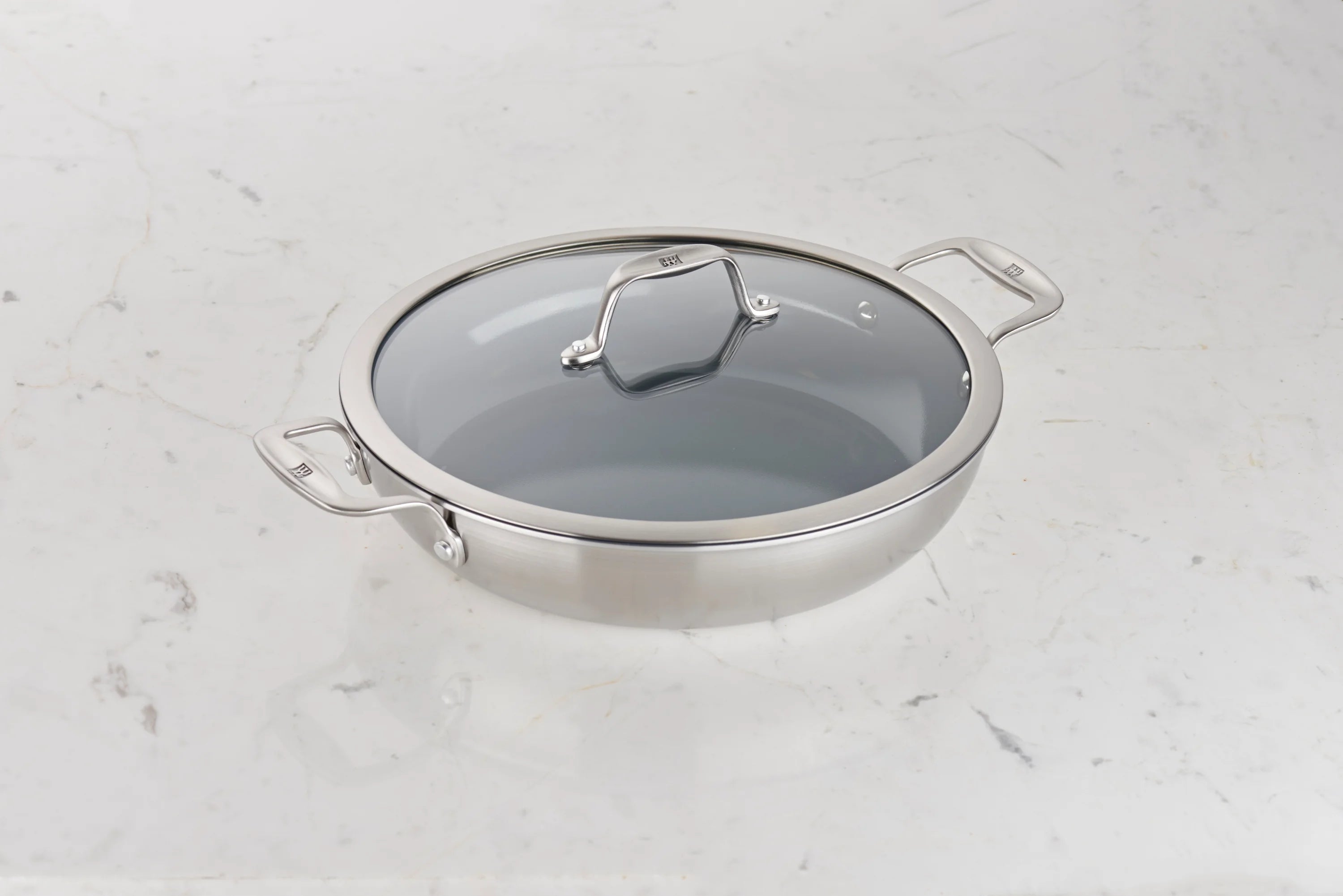Stainless Steel Ceramic Nonstick Braiser, 4 qt X5588