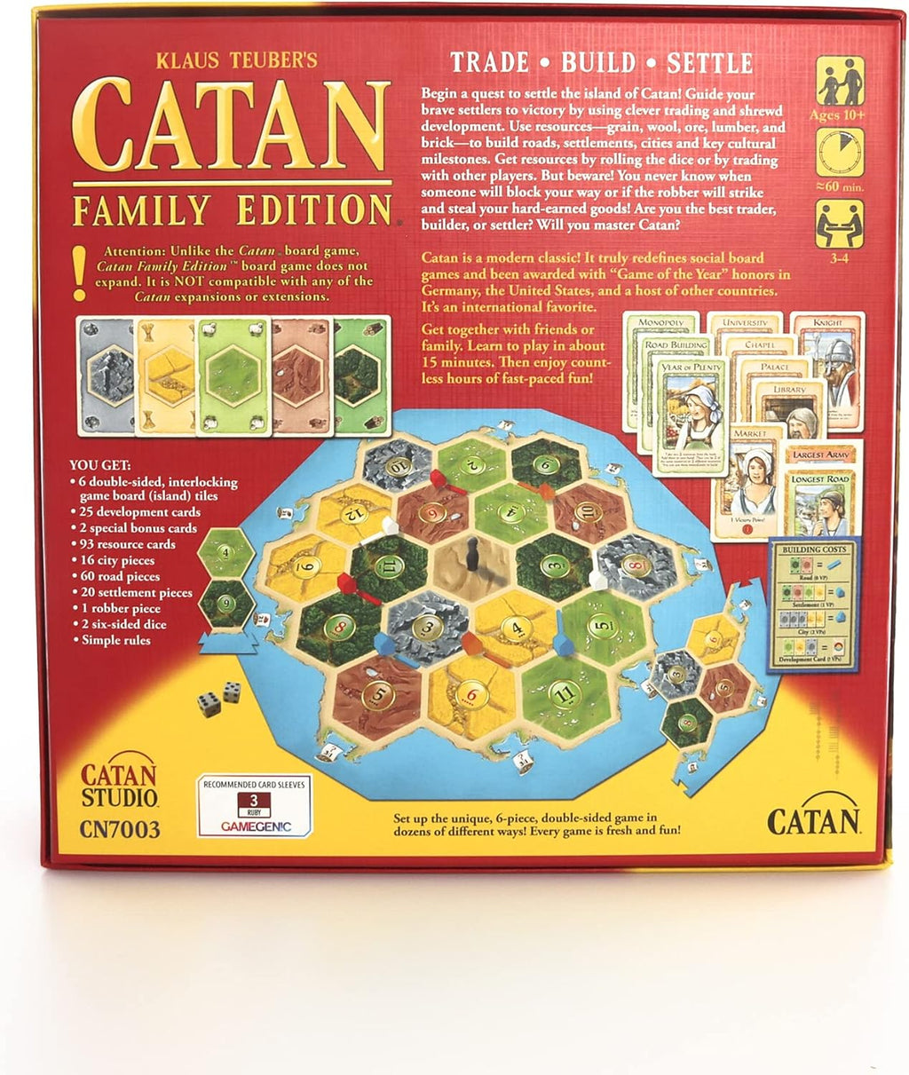 Family Board Game for Adults and Family, Ages 10+, 3-4 Players, 60 Min Playtime H619