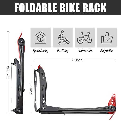 Swivel Bike Rack Wall Mounted Storage System, 4 Pack G79069