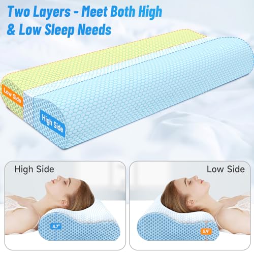 Ergonomic Memory Foam Neck Pillow for Sleeping and Neck Pain Relief M1003