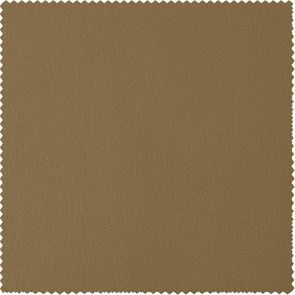 Grommet Blackout Velvet Curtains for Living Room, 50 x 96, Amber Gold U82961