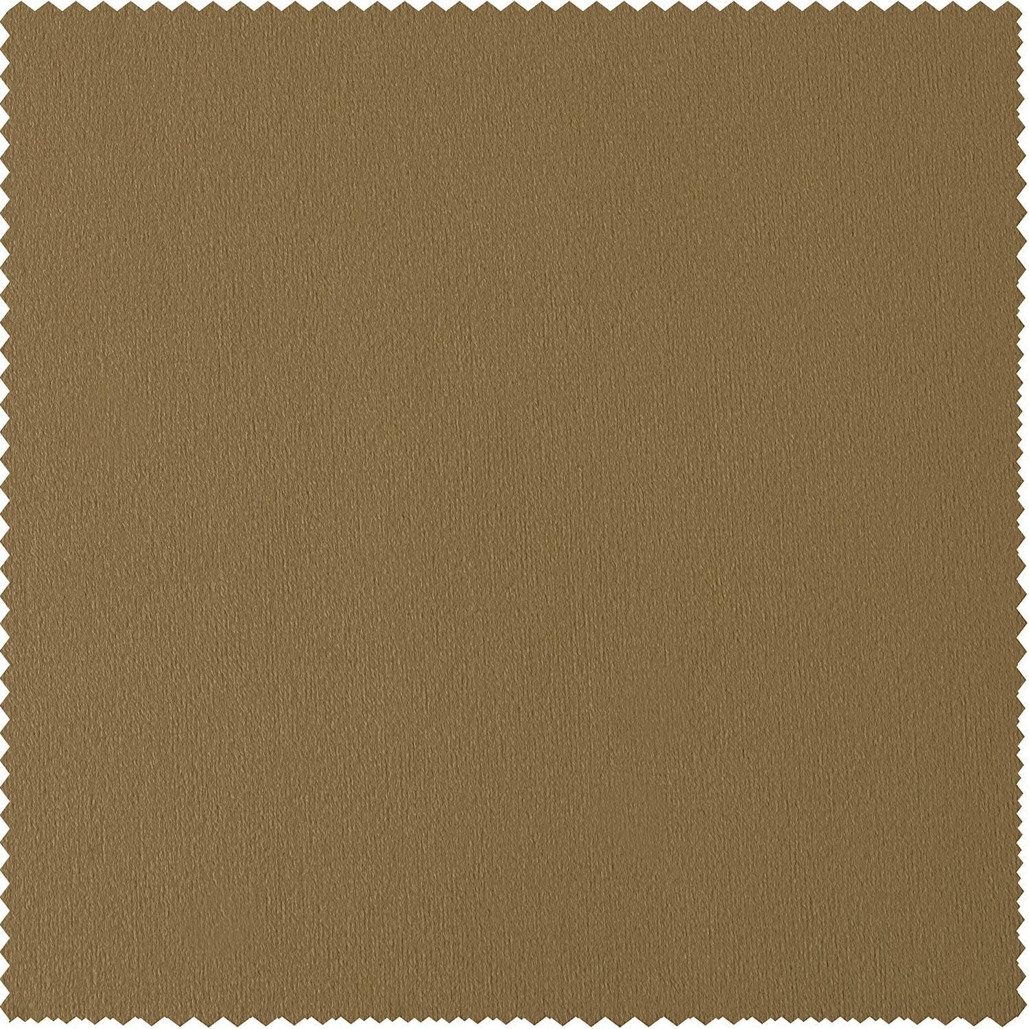 Grommet Blackout Velvet Curtains for Living Room, 50 x 96, Amber Gold U82961