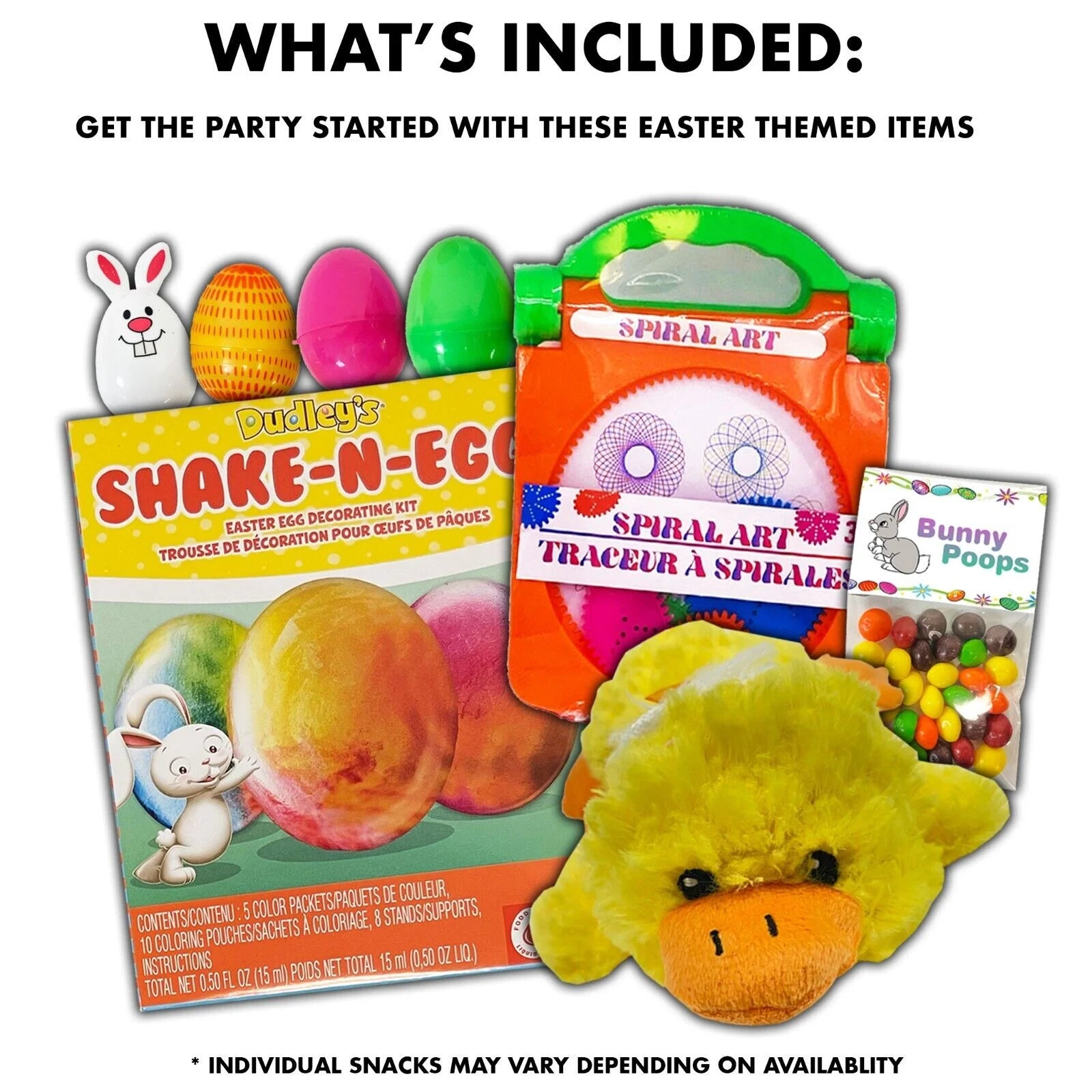 Easter Candy Gift Box with Chocolate, Gummies and Snacks W699934