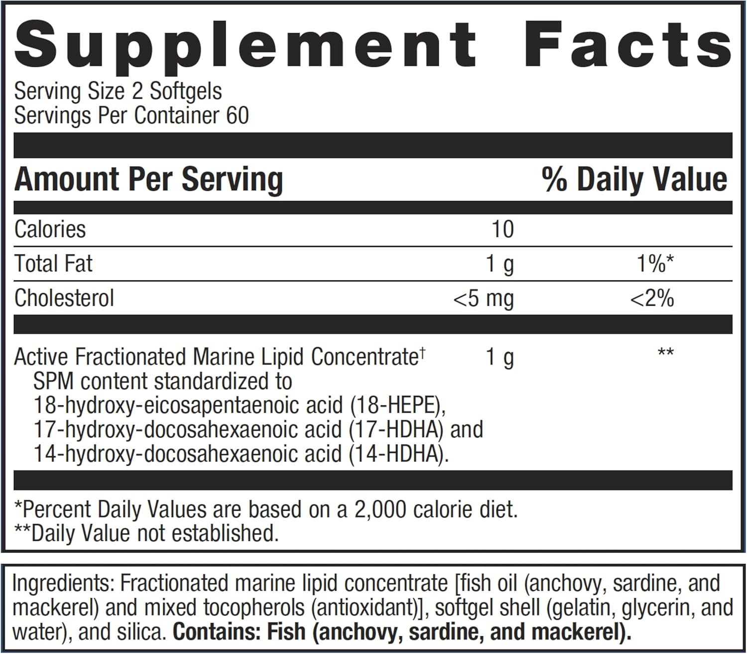 SPM Active - Specialized Pro Resolving Mediators for Joint Comfort & Tissue Health, 120 Softgels N3322