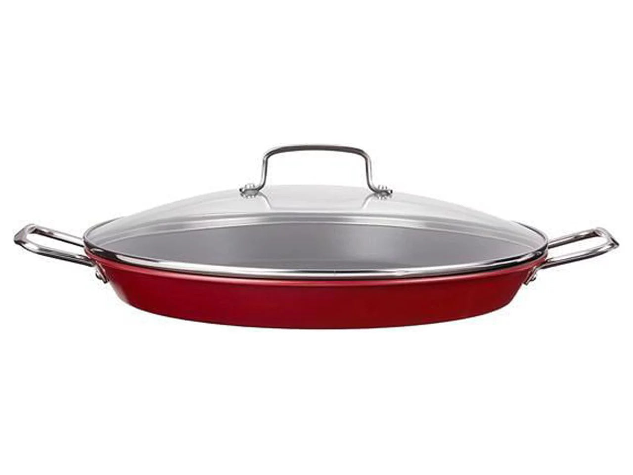Non-Stick 15" Paella Pan with Glass Lid B5736