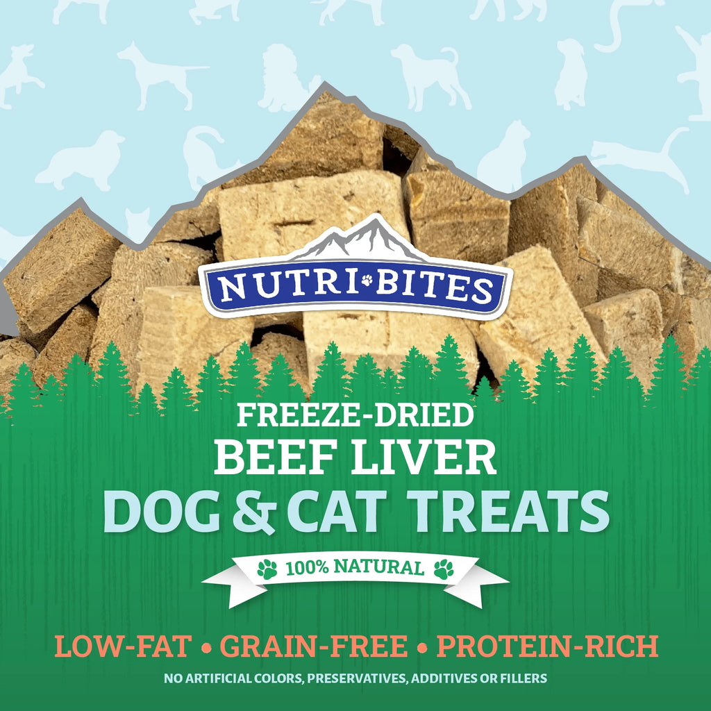 Freeze Dried Beef Liver Dog and Cat Treats, 3 Pack D6235