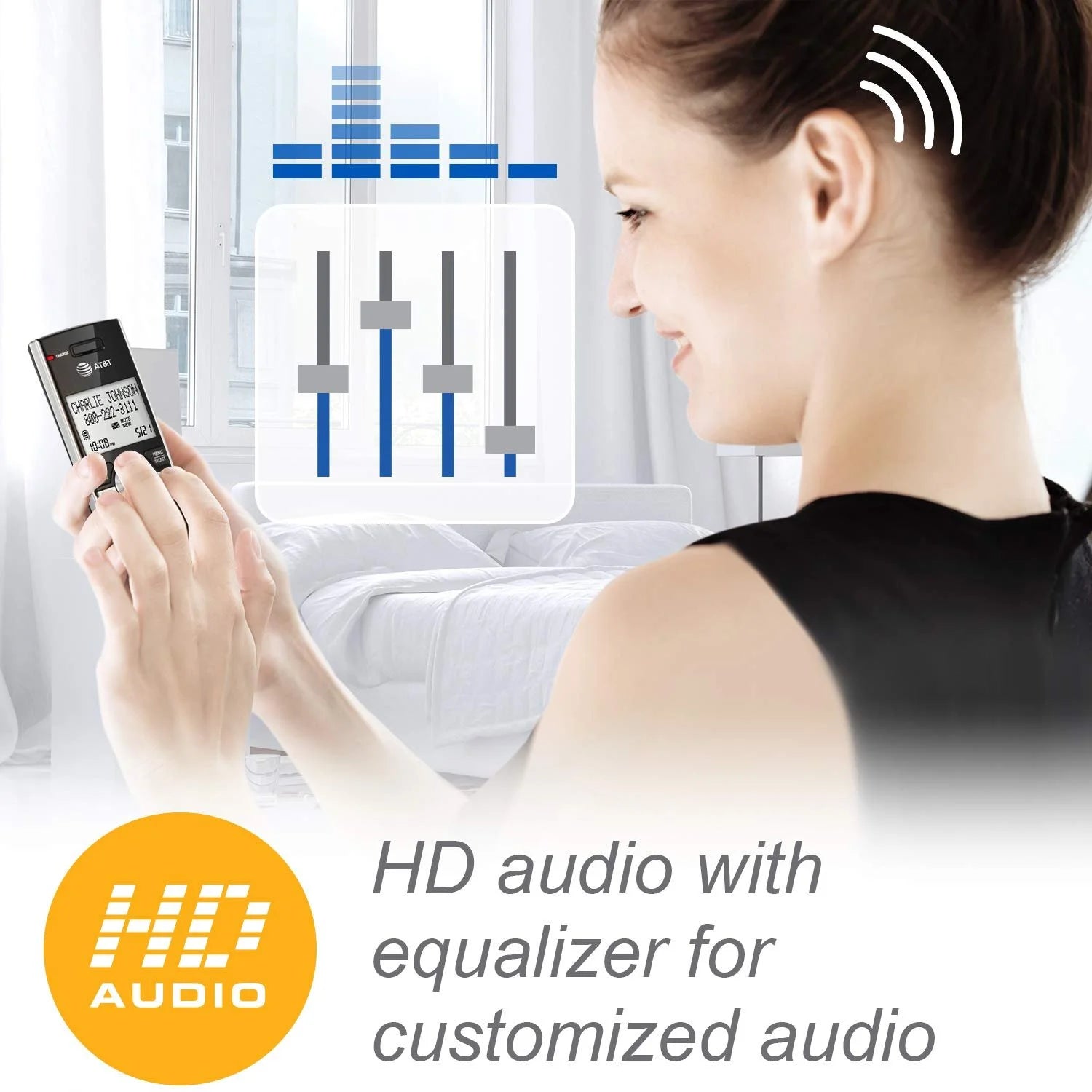 DECT 6.0 Expandable Answering System with 4 Handsets L490727