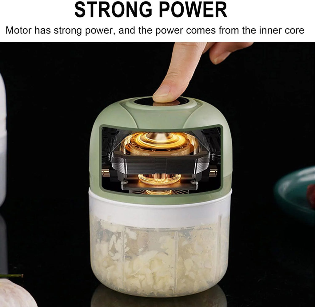 Electric Garlic Chopper Food Processor for Vegetables and Meat R1870