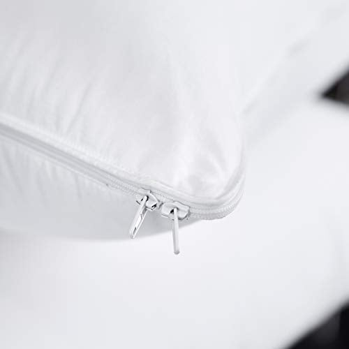 Adjustable Goose Feather Pillow with Cotton Cover, King Size I1004